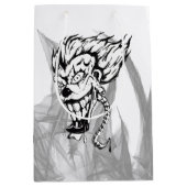 Evil clown Custom Gift Bag Mittlere Geschenktüte (Vorderseite)