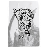 Evil clown Custom Gift Bag Mittlere Geschenktüte (Rückseite)