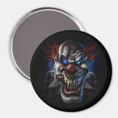 Evil Clown Face Magnet (Vorderseite/Rückseite)