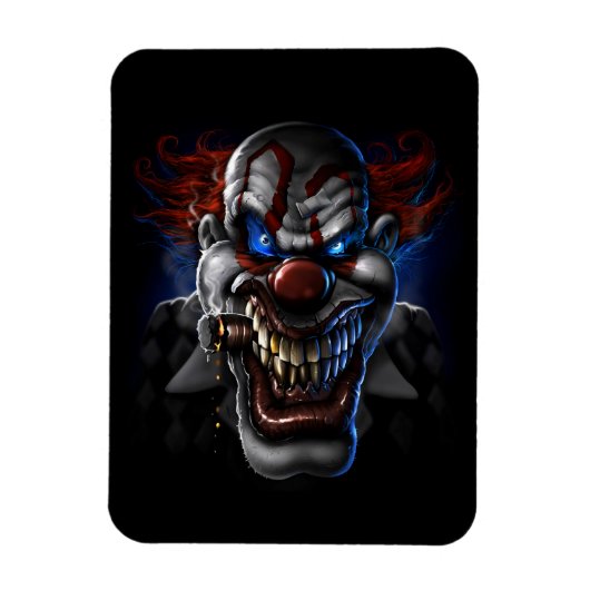 Evil Clown Face Magnet (Vertikal)