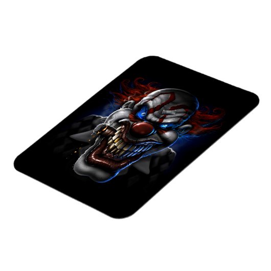 Evil Clown Face Magnet (Linke Seite)