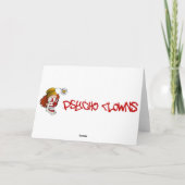 Evil Clown Greeting Card Karte (Rückseite)