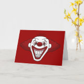 Evil Clown Greeting Card Karte (Gelbe Blume)