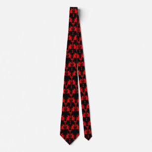 Evil Clown-Interlocking-Muster Krawatte