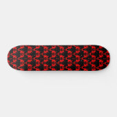 Evil Clown-Interlocking-Muster Skateboard (Horizontal)