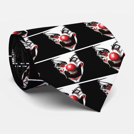 Evil Clown Krawatte (Gerollt)