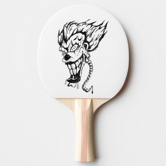 Evil Clown Ping Pong Paddle Tischtennis Schläger (Vorderseite)