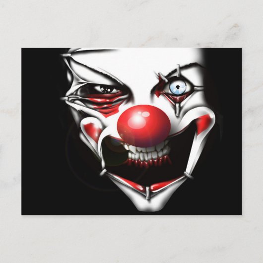 Evil Clown Postkarte (Vorderseite)