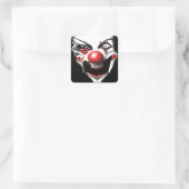 Evil Clown Quadratischer Aufkleber (Tasche)