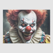 Evil Clown Smirk Seidenpapier (Vorderseite)
