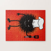 Evil Cook Cartoon Character Koch Puzzle (Horizontal)