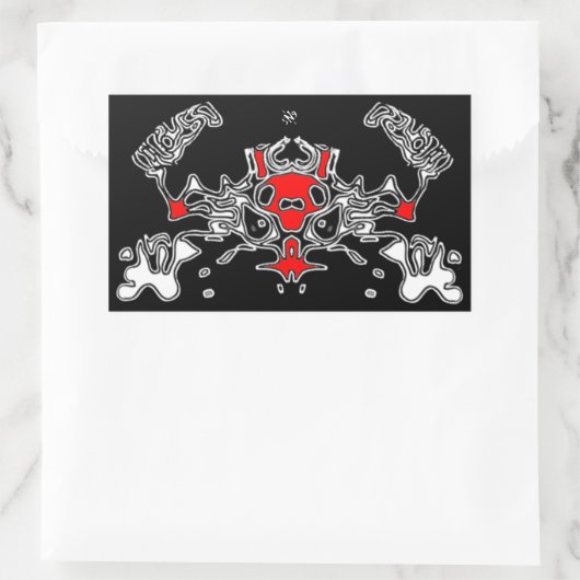 Evil Crab 7 Rechteckiger Aufkleber (Tasche)