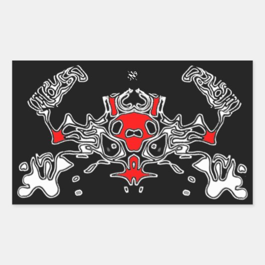 Evil Crab 7 Rechteckiger Aufkleber (Vorderseite)