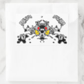 Evil Crab Rechteckiger Aufkleber (Tasche)