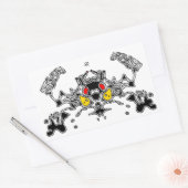 Evil Crab Rechteckiger Aufkleber (Umschlag)