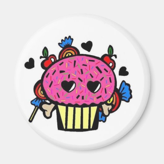 Evil Cupcake Magnet (Vorne)
