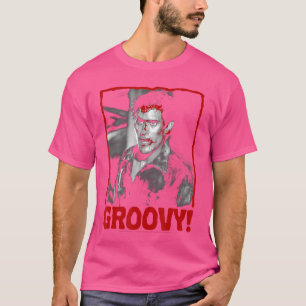 Evil Dead 2 Ash Bloody Groovy Foto Retro Horror M T-Shirt