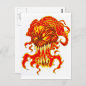 Evil Demon Art Postkarte (Vorne/Hinten)