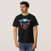 Evil Demon Clown Skull T-Shirt (Vorne ganz)