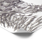 Evil Demon Creature Art Poster drucken (Ecke)