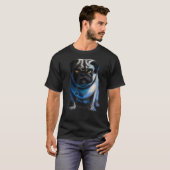 Evil Dog Mops Halloween T-Shirt (Vorne ganz)