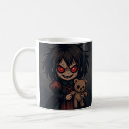 Evil Doll Cartoon Kaffeetasse