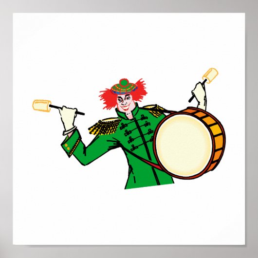 Evil Drummer Clown Poster (Vorne)