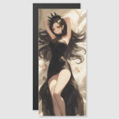 Evil Elf Queen Anime Magnetkarte (Vorne/Hinten)