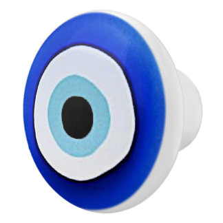 Evil Evil bedruckt rund Keramik weiß ziehen /knopf Keramikknauf