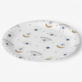 Evil Eye 9" Papierplatte Pappteller (Schrägansicht)