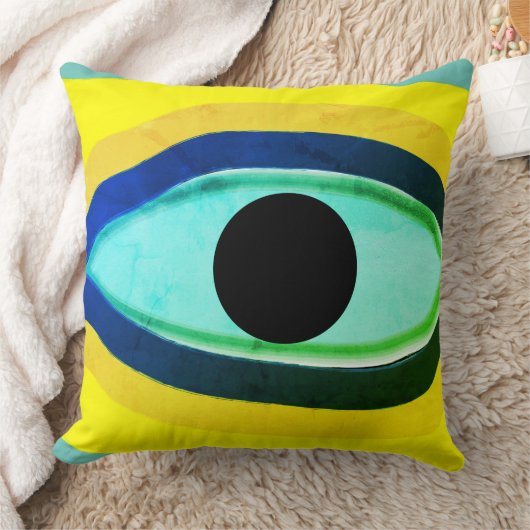 Evil Eye Abstrakt Kissen (Decke)