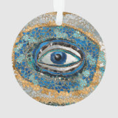 Evil Eye Amulet Geodes and Crystals Ornament (Rückseite)