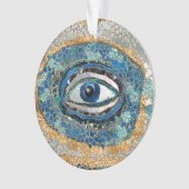 Evil Eye Amulet Geodes and Crystals Ornament (Vorderseite)