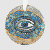 Evil Eye Amulet Geodes and Crystals Ornament (Vorderseite)