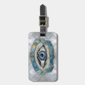 Evil Eye Amulet Geodes und Kristalle Gepäckanhänger (Vorderseite vertikal)