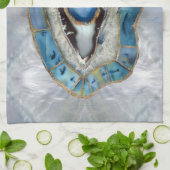 Evil Eye Amulet Geodes und Kristalle Geschirrtuch (Gefaltet)