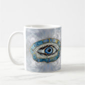 Evil Eye Amulet Geodes und Kristalle Kaffeetasse (Links)