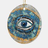 Evil Eye Amulet Geodes und Kristalle Keramik Ornament (Links)