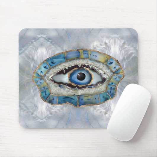 Evil Eye Amulet Geodes und Kristalle Mousepad (Mit Mouse)