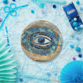 Evil Eye Amulet Geodes und Kristalle Pappteller (Party)