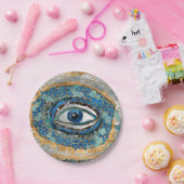 Evil Eye Amulet Geodes und Kristalle Pappteller (Party)