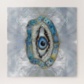 Evil Eye Amulet Geodes und Kristalle Puzzle (Horizontal)