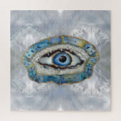 Evil Eye Amulet Geodes und Kristalle Puzzle (Vertikal)