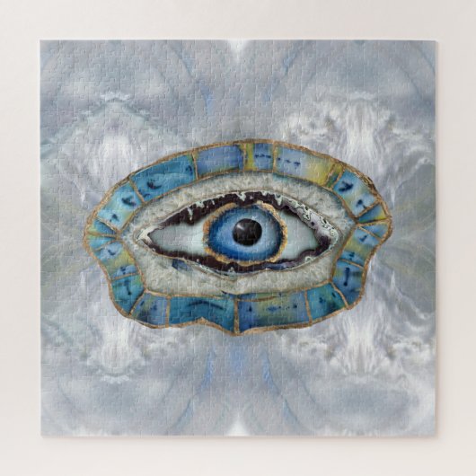 Evil Eye Amulet Geodes und Kristalle Puzzle (Vertikal)
