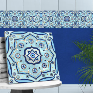 Evil Eye Amulet Mandala Ornament Fliese