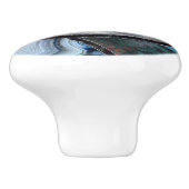 Evil Eye Amulet Mineral Textures Collage Keramikknauf (Seitenansicht)