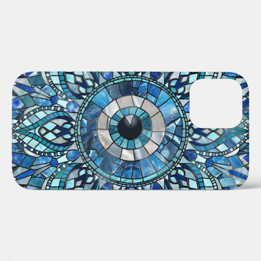 Evil Eye Amulet Mosaic Mandala Art Case-Mate iPhone Hülle (Rückseite (Horizontal))