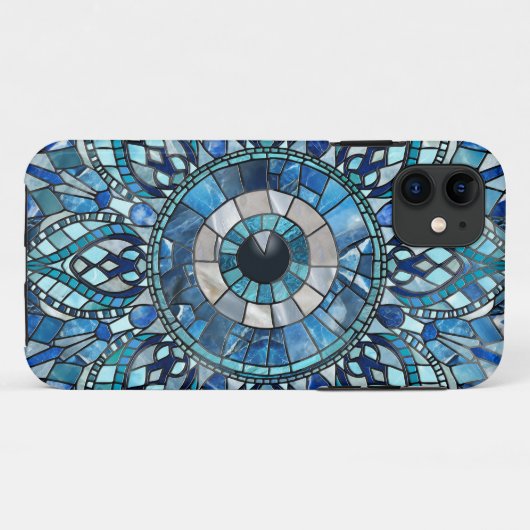Evil Eye Amulet Mosaic Mandala Art Case-Mate iPhone Hülle (Rückseite (Horizontal))