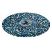Evil Eye Amulet Mosaic Mandala Art Schneidebrett (Ecke)