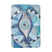 Evil Eye Amulet Mosaic Mineral Textures Badematte (Vorderseite Vertikal)